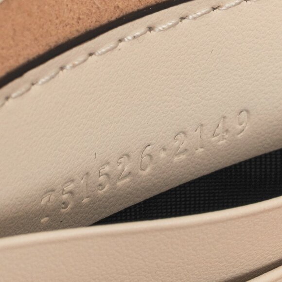 Gucci GG Marmont White Matelasse Chevron Leather Small Shoulder Bag - Picture 13 of 14